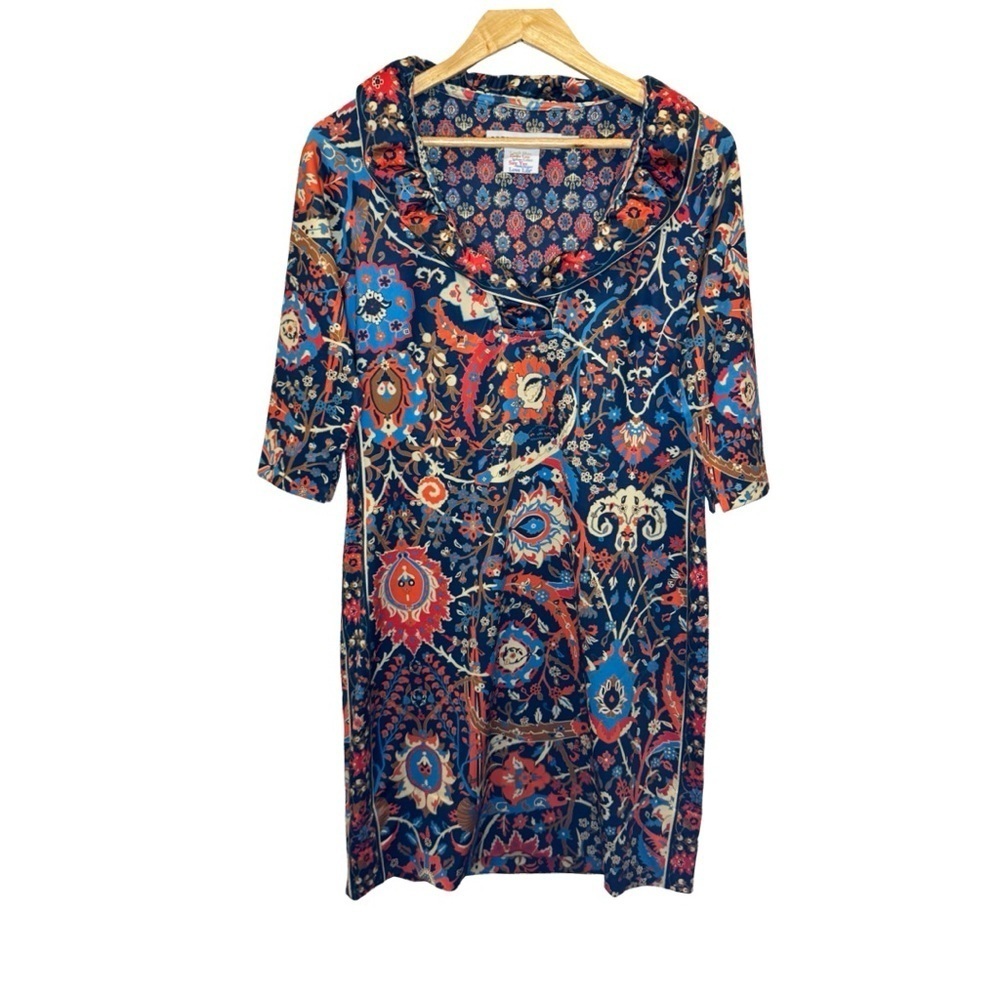 Gretchen Scott Ruffneck Dress in the Sultan's Dining Room pattern Size S